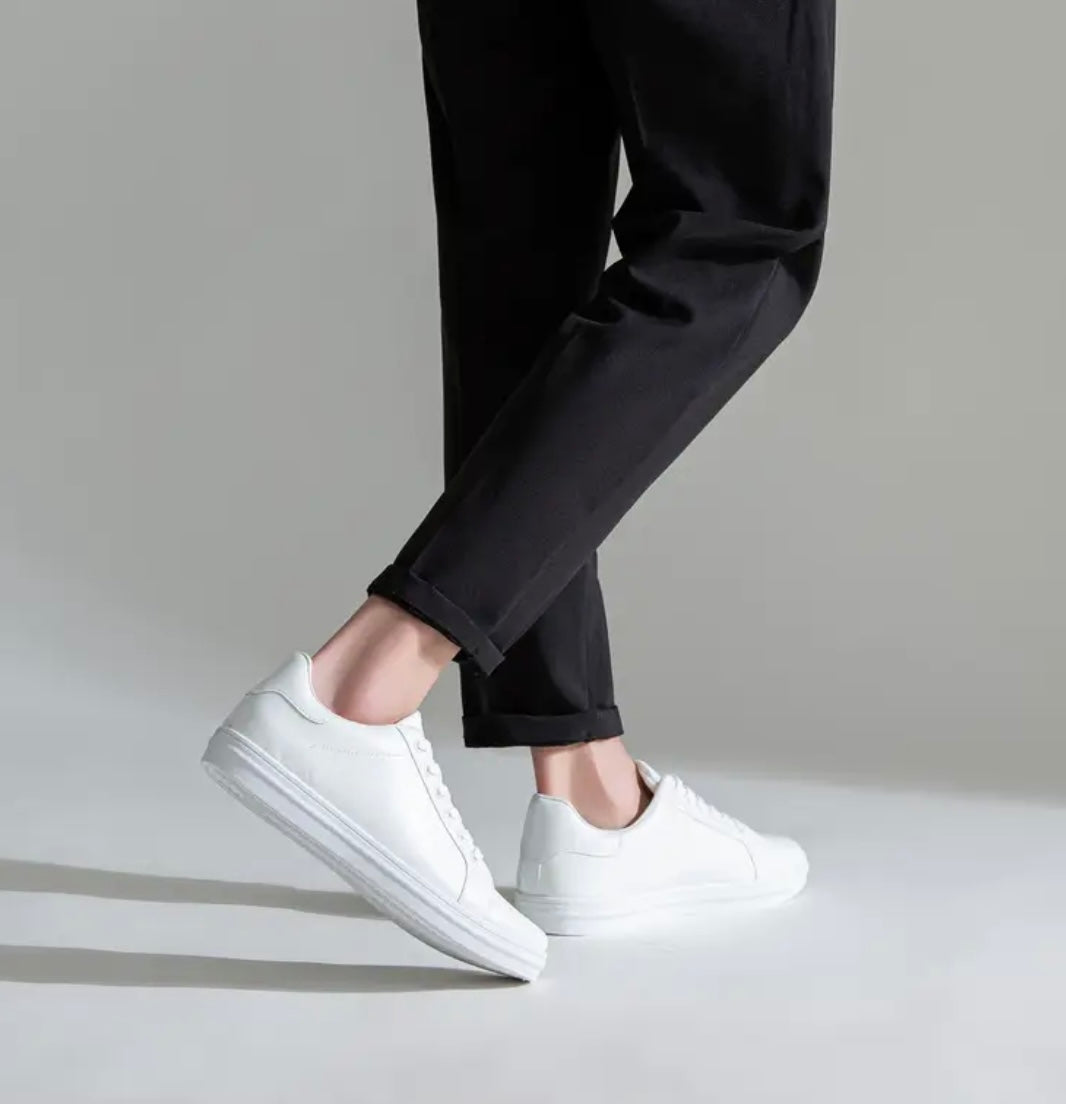 “ALL WHITE” men’s modern shoe