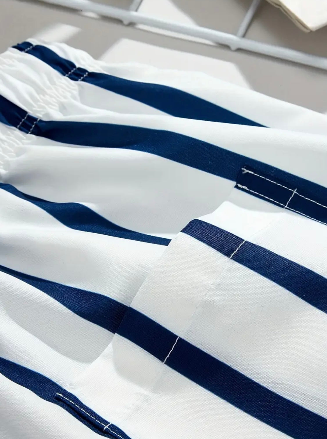 Modern striped shorts