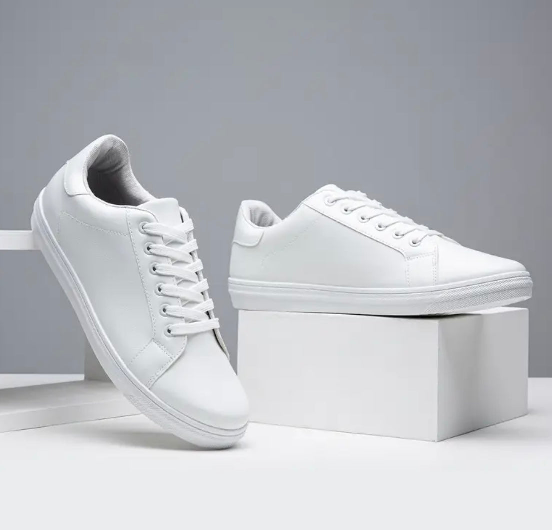 “ALL WHITE” men’s modern shoe