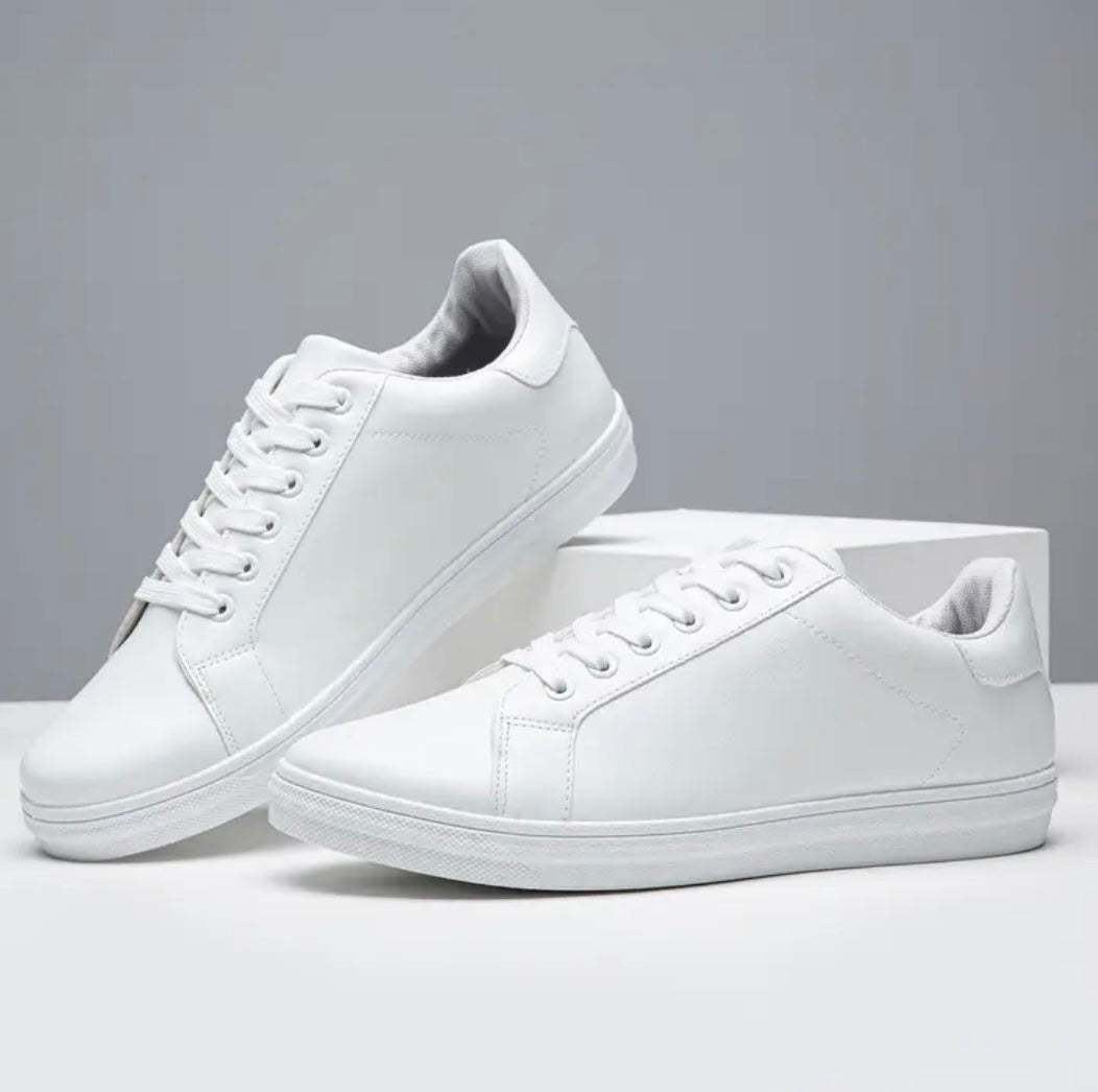 “ALL WHITE” men’s modern shoe