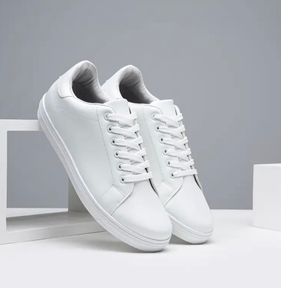 “ALL WHITE” men’s modern shoe