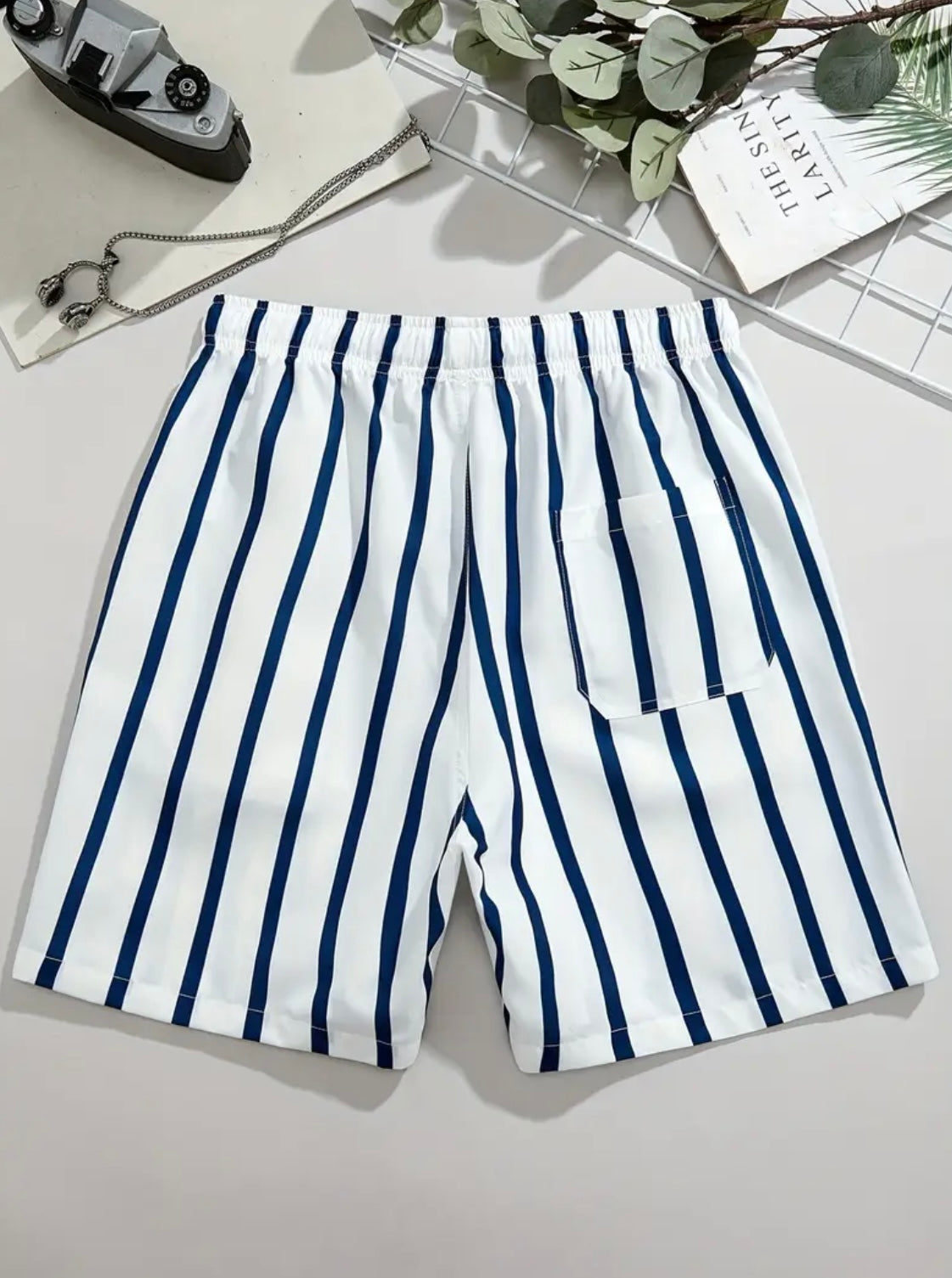 Modern striped shorts