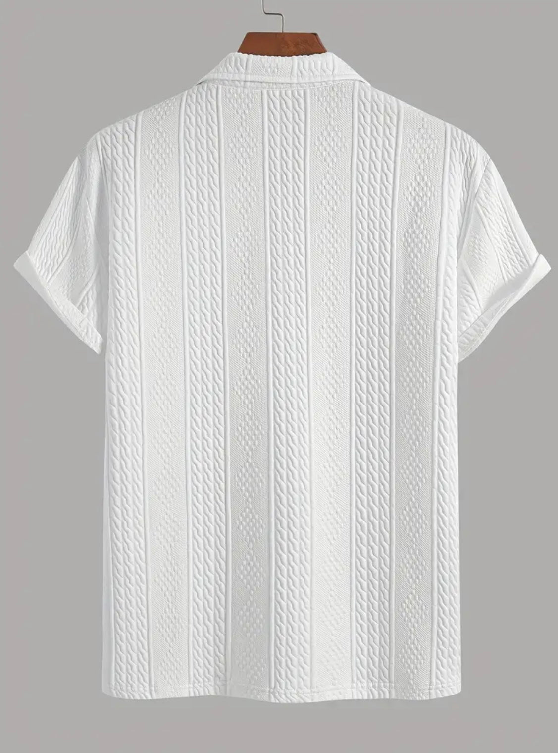 “SEASIDE” zip up collar short sleeve